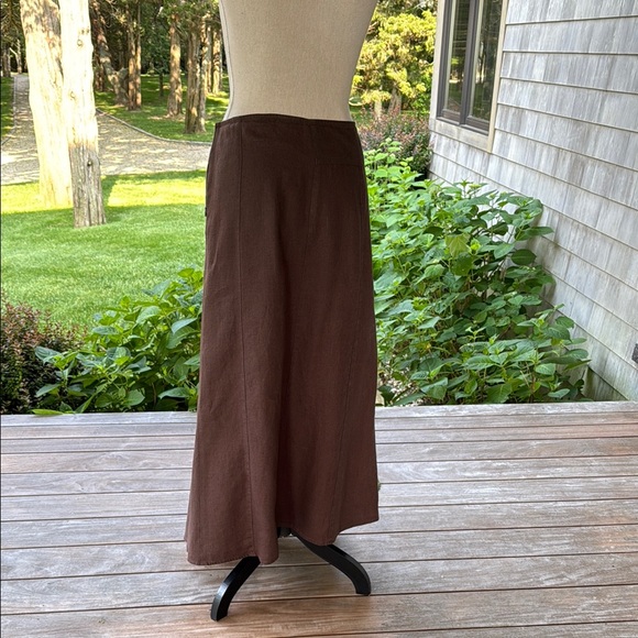 Brown A-Line Maxi Skirt for Casual Resort Wear - Picture 5 of 6
